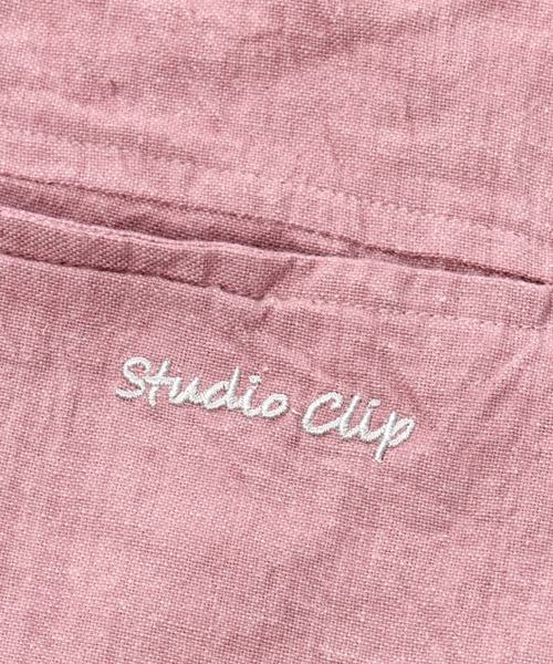 studio CLIP（スタディオクリップ）の「コットンリネンロングエプロン（エプロン・レディース・ライトグレー/ブラック/イエロー/カーキ/ピンク/レッド/サーモンピンク・FREE）」の14枚目の写真