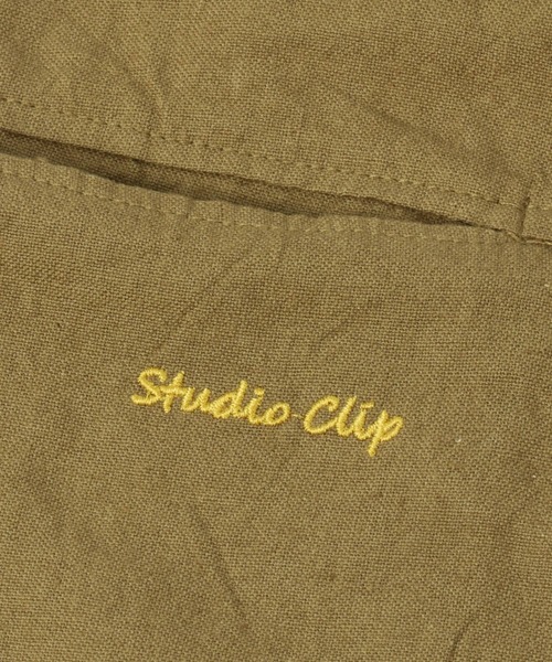 studio CLIP（スタディオクリップ）の「コットンリネンロングエプロン（エプロン・レディース・ライトグレー/ブラック/イエロー/カーキ/ピンク/レッド/サーモンピンク・FREE）」の12枚目の写真