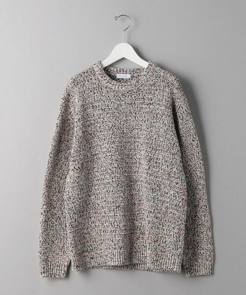 BEAUTY&YOUTH UNITED ARROWS（ビューティーアンドユースユナイテッドアローズ）の「BY ジェットプリント ミックスカラー コットン ニット（ニット/セーター・メンズ・その他2/その他1・MEDIUM/X-LARGE/LARGE/SMALL）」の6枚目の写真