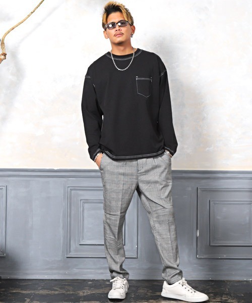LUXSTYLE(ラグスタイル)の「スタイリッシュスクエアサングラス(サングラス・メンズ・その他/クリアブラック/ライトブラウン/ブラック×グレー/ライトブルー/グレー系その他・FREE)」の9枚目の写真