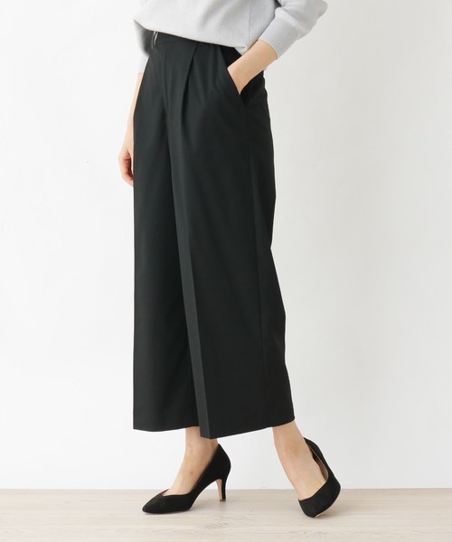 セール Carreman エコワイドクロップドパンツ Web限定サイズ その他パンツ Opaque Clip オペークドットクリップ のファッション通販 Zozotown