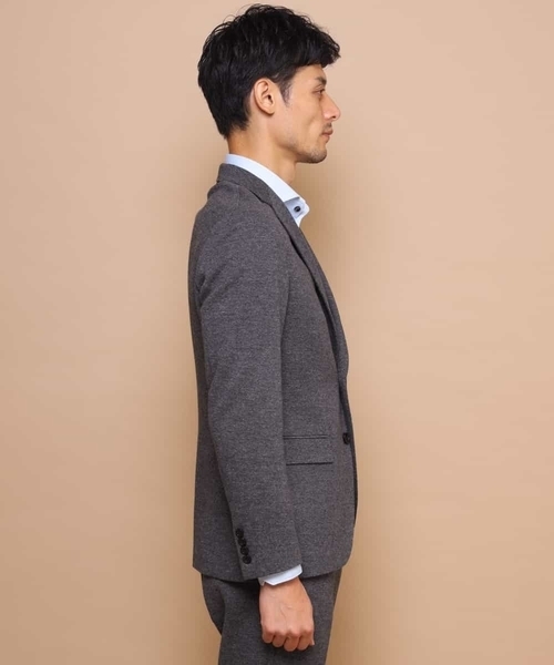 MICHEL KLEIN HOMME (ミッシェルクランオム)の「ジャケット(ムリネジャージピンヘッド)(テーラードジャケット・メンズ・グレー・48/51/46)」の6枚目の写真