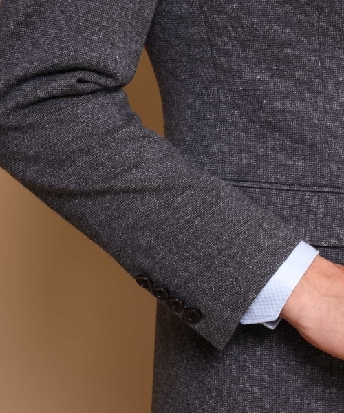 MICHEL KLEIN HOMME (ミッシェルクランオム)の「ジャケット(ムリネジャージピンヘッド)(テーラードジャケット・メンズ・グレー・48/51/46)」の10枚目の写真