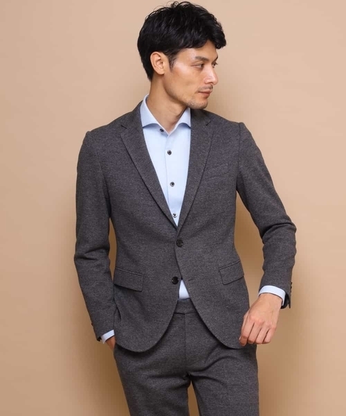 MICHEL KLEIN HOMME (ミッシェルクランオム)の「ジャケット(ムリネジャージピンヘッド)(テーラードジャケット・メンズ・グレー・48/51/46)」の15枚目の写真