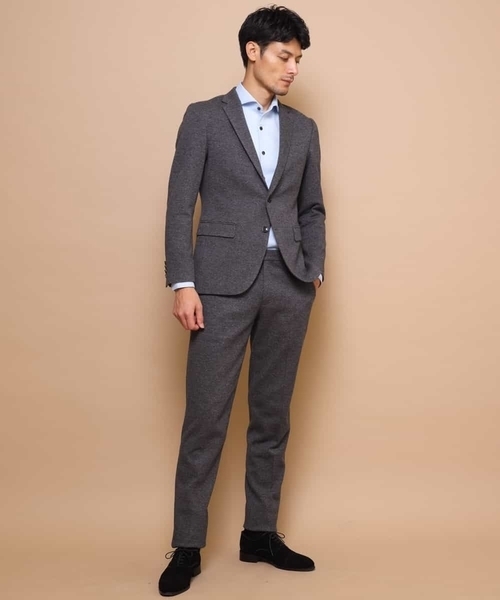 MICHEL KLEIN HOMME (ミッシェルクランオム)の「ジャケット(ムリネジャージピンヘッド)(テーラードジャケット・メンズ・グレー・48/51/46)」の16枚目の写真