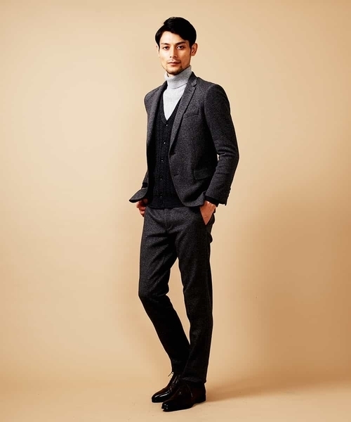 MICHEL KLEIN HOMME (ミッシェルクランオム)の「ジャケット(ムリネジャージピンヘッド)(テーラードジャケット・メンズ・グレー・48/51/46)」の18枚目の写真