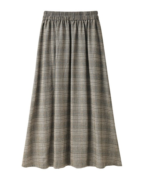 GeeRA(ジーラ)の「合皮ベルトデザインプリーツスカート(スカート・レディース・ブラウン/ブラック/チェック/ネイビー/ベージュ・XX-LARGE/MEDIUM/X-LARGE/LARGE)」の8枚目の写真