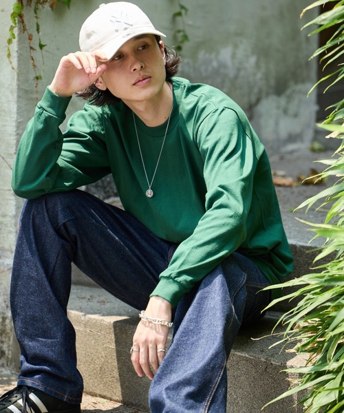 PRO CLUB (プロクラブ)の「【ROOPTOKYO】PROCLUB/プロクラブ 6.5oz クルーネック ヘビーウェイトロンロングスリーブTee/リブロンT 夏服(Tシャツ/カットソー・メンズ・ブラック/ベージュ/グレー/ブラウン/ホワイト/ネイビー/チャコールグレー/グリーン・XL/S/M/L)」の7枚目の写真