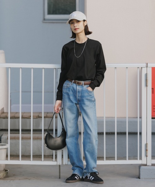 PRO CLUB (プロクラブ)の「【ROOPTOKYO】PROCLUB/プロクラブ 6.5oz クルーネック ヘビーウェイトロンロングスリーブTee/リブロンT(Tシャツ/カットソー・メンズ・ブラック/ベージュ/グレー/ブラウン/ホワイト/ネイビー・XL/S/M/L)」の16枚目の写真