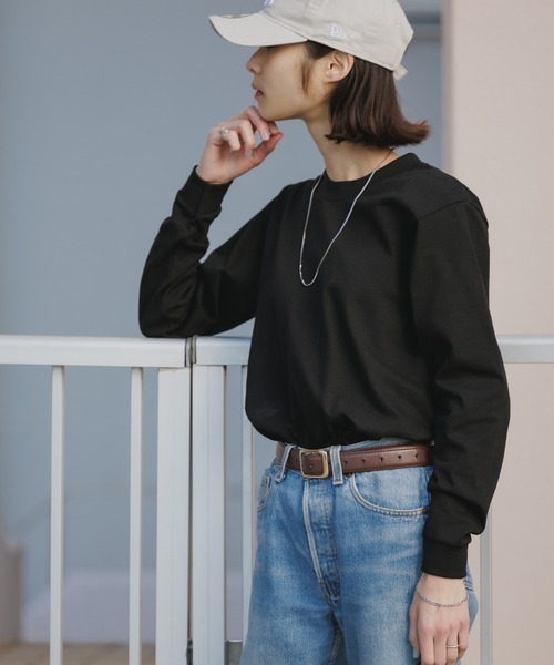 PRO CLUB (プロクラブ)の「【ROOPTOKYO】PROCLUB/プロクラブ 6.5oz クルーネック ヘビーウェイトロンロングスリーブTee/リブロンT(Tシャツ/カットソー・メンズ・ブラック/ベージュ/グレー/ブラウン/ホワイト/ネイビー・XL/S/M/L)」の12枚目の写真