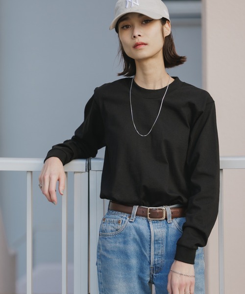 PRO CLUB (プロクラブ)の「【ROOPTOKYO】PROCLUB/プロクラブ 6.5oz クルーネック ヘビーウェイトロンロングスリーブTee/リブロンT(Tシャツ/カットソー・メンズ・ブラック/ベージュ/グレー/ブラウン/ホワイト/ネイビー・XL/S/M/L)」の13枚目の写真