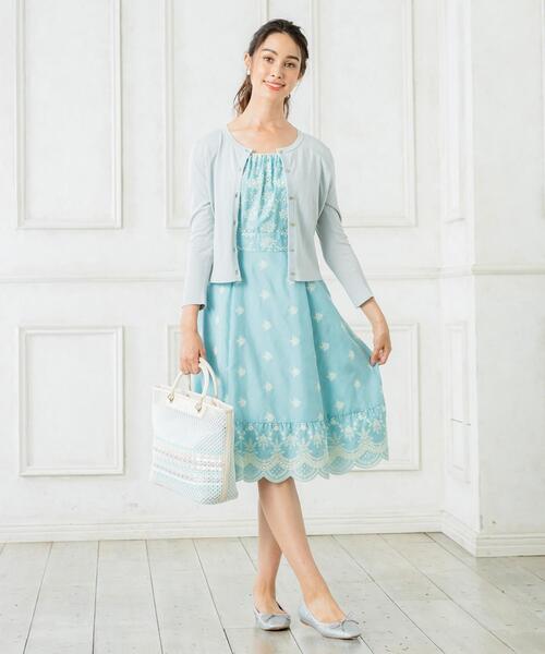 TOCCA(トッカ)の「【洗える!】CANDY CLOVER KNIT カーディガン(カーディガン/ボレロ・レディース・パープル系/ライトグリーン系/ホワイト系/ブラック系・MEDIUM/X-SMALL)」の10枚目の写真