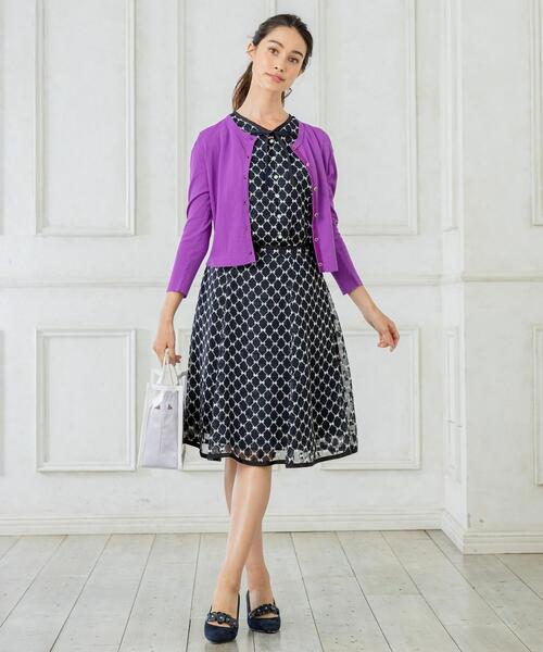 TOCCA(トッカ)の「【洗える!】CANDY CLOVER KNIT カーディガン(カーディガン/ボレロ・レディース・パープル系/ライトグリーン系/ホワイト系/ブラック系・MEDIUM/X-SMALL)」の19枚目の写真