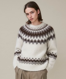 BATONER | 【BATONER】MOHAIR NORDIC CREW NECK/BN-20FM-052(ニット/セーター)