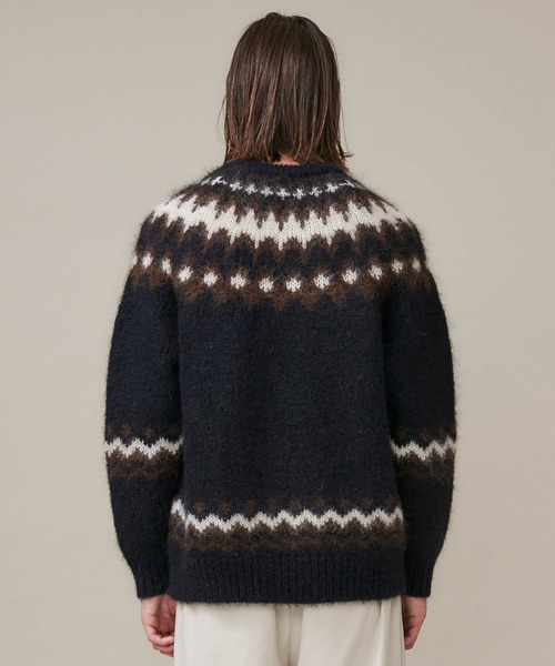 BATONER（バトナー）の「【BATONER】MOHAIR NORDIC CREW NECK/BN-20FM-052（ニット/セーター・メンズ・アイボリー/ブラック・2/3/1）」の12枚目の写真