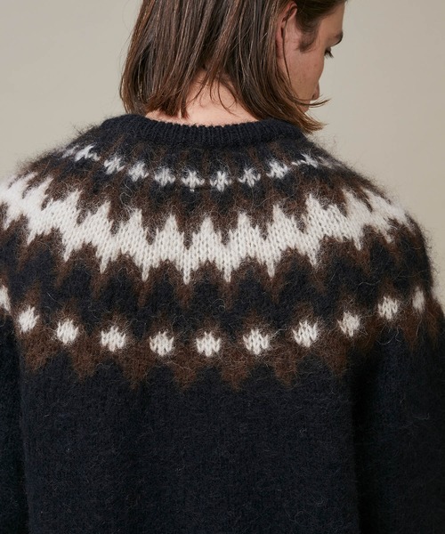 BATONER（バトナー）の「【BATONER】MOHAIR NORDIC CREW NECK/BN-20FM-052（ニット/セーター・メンズ・アイボリー/ブラック・2/3/1）」の15枚目の写真