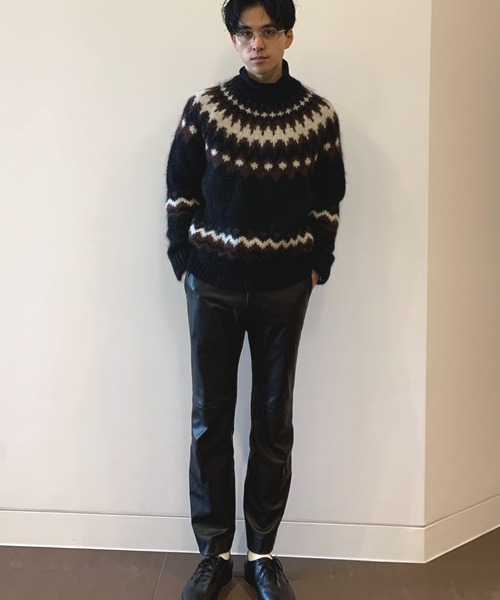 BATONER（バトナー）の「【BATONER】MOHAIR NORDIC CREW NECK/BN-20FM-052（ニット/セーター・メンズ・アイボリー/ブラック・2/3/1）」の18枚目の写真