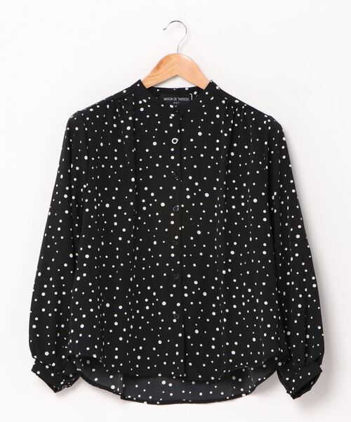 MAISON DE THERESE（メゾン ド テレーズ）の「ゆったりルーズオーバー&ドット柄ブラウス（シャツ/ブラウス・レディース・ホワイト/ブラック・M/XL/L/SMALL）」の11枚目の写真