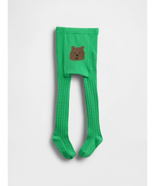 GAP(ギャップ)の「くまさんケーブルニットタイツ (ベビー&幼児)(タイツ/ストッキング・キッズ・ブラック/グレー/アイボリー/パープル/ワイン/グリーン/ナチュラル/ネイビー/グレー系その他/その他/パープル系その他/ブルー系その他/ブラウン/ライトブルー/ピンク/イエロー/グリーン系その他/フューシャピンク・12-24M/0-12M/2-3 YRS/0-12 M/12-24 M/4-5 YRS)」の8枚目の写真