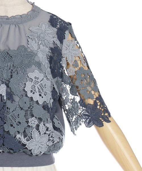 axes femme（アクシーズファム）の「マルチケミカルトップス（シャツ/ブラウス・レディース・ピンク/ネイビー・MEDIUM）」の13枚目の写真