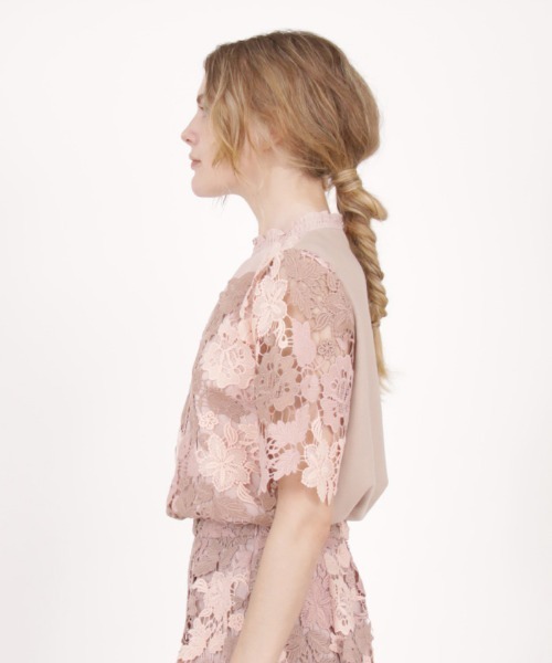 axes femme（アクシーズファム）の「マルチケミカルトップス（シャツ/ブラウス・レディース・ピンク/ネイビー・MEDIUM）」の3枚目の写真