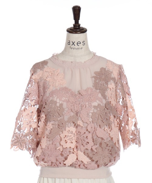 axes femme（アクシーズファム）の「マルチケミカルトップス（シャツ/ブラウス・レディース・ピンク/ネイビー・MEDIUM）」の14枚目の写真