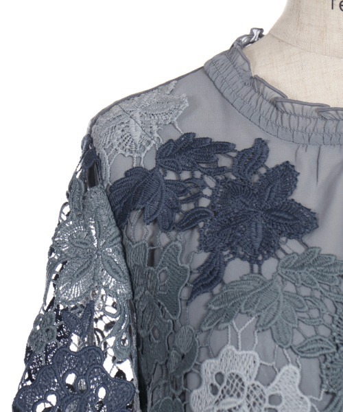 axes femme（アクシーズファム）の「マルチケミカルトップス（シャツ/ブラウス・レディース・ピンク/ネイビー・MEDIUM）」の10枚目の写真