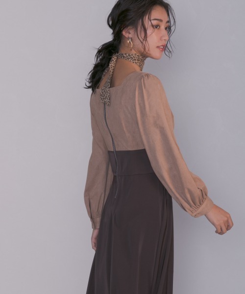 Web限定 スエードドッキングワンピース918095 ワンピース Andemiu アンデミュウ のファッション通販 Zozotown