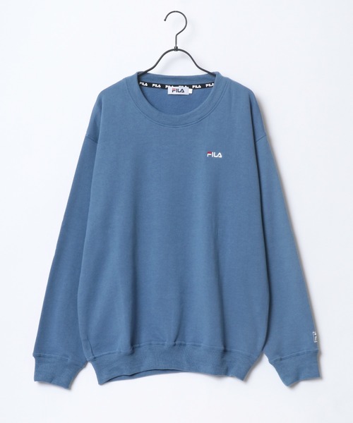FILA（フィラ）の「FILA/フィラ 裏起毛 ロゴ ワンポイント刺繍 スウェット レディース メンズ トレーナー（スウェット・メンズ・ホワイト/ブラック/ネイビー/モカ/グレー/カーキ/ブルー・LL/M/L）」の14枚目の写真