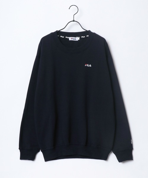 FILA（フィラ）の「FILA/フィラ 裏起毛 ロゴ ワンポイント刺繍 スウェット レディース メンズ トレーナー（スウェット・メンズ・ホワイト/ブラック/ネイビー/モカ/グレー/カーキ/ブルー・LL/M/L）」の15枚目の写真