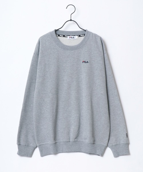 FILA（フィラ）の「FILA/フィラ 裏起毛 ロゴ ワンポイント刺繍 スウェット レディース メンズ トレーナー（スウェット・メンズ・ホワイト/ブラック/ネイビー/モカ/グレー/カーキ/ブルー・LL/M/L）」の17枚目の写真