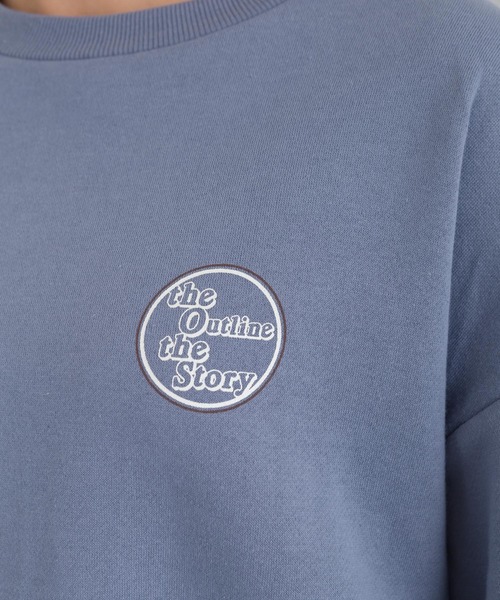 SpRay(スプレイ)の「裏起毛BACKサークルロゴプルオーバー(Tシャツ/カットソー・レディース・チャコールグレー/グレイッシュベージュ/ライトグリーン/ブルー・FREE)」の22枚目の写真