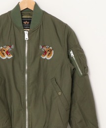 ALPHA（アルファ）の「ALPHA/アルファ MA-1 SOUVENIR JACKET/スーベニアブルゾン（MA-1・メンズ）」