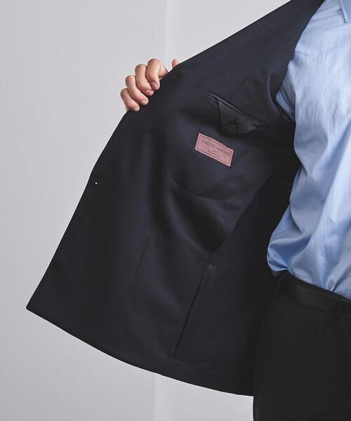 UNITED ARROWS ダブルブレザー　ネイビー サイズ46 サージ 4ボタン ダブルブレスト ブレザーS―MODEL/テーラード
