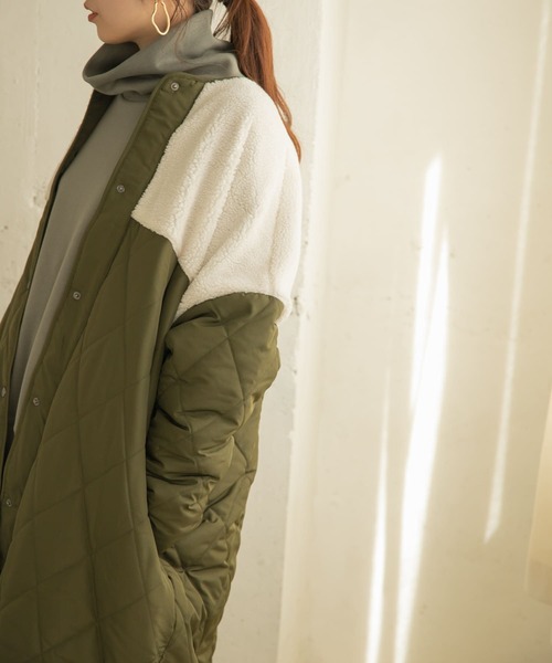 【URBAN RESEARCH items 】ボアキルトコート♪sizeF ITEMS URBANRESEARCH（アイテムズ アーバンリサーチ）の「ボア