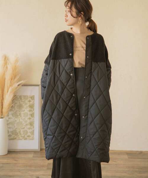 【URBAN RESEARCH items 】ボアキルトコート♪sizeF ITEMS URBANRESEARCH（アイテムズ アーバンリサーチ）の「ボア