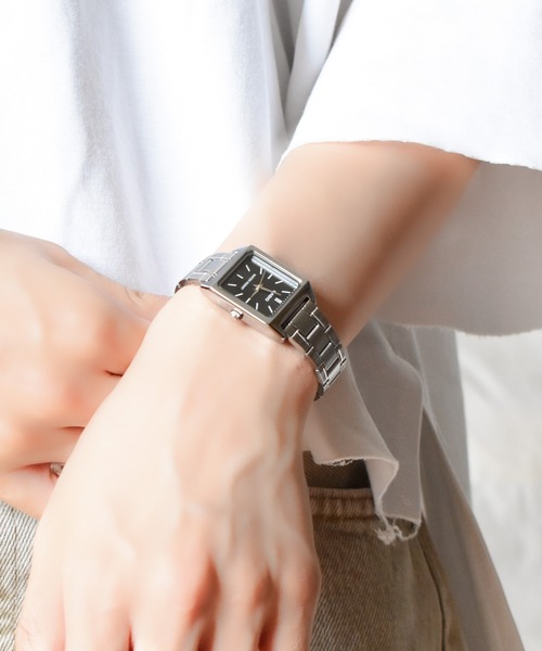 CASIO(カシオ)の「★CASIO(カシオ)★クラシックメタルスクエア(アナログ腕時計・レディース・ブラック/ピンク/ブルー/ブラック系その他/シルバー系その他/シルバー・FREE)」の11枚目の写真