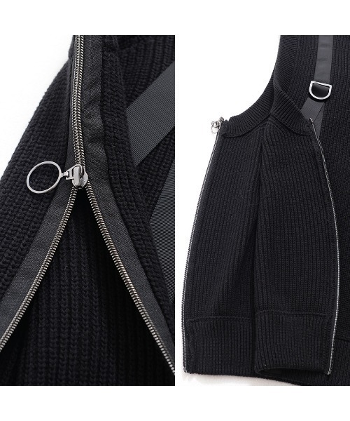 A‘gem 9（エージェムナイン）の「『A'GEM/9』サイドZIPニットベスト（ベスト・メンズ・ブラック/ベージュ・FREE）」の21枚目の写真