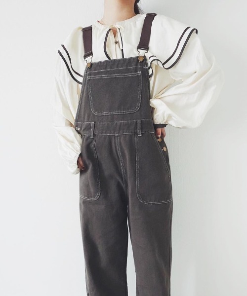 moi tytto（モイテュット）の「パイピングセーラー襟ブラウス（シャツ/ブラウス・レディース・ホワイト/ベージュ・FREE）」の7枚目の写真