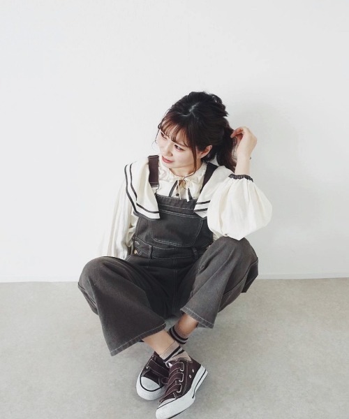 moi tytto（モイテュット）の「パイピングセーラー襟ブラウス（シャツ/ブラウス・レディース・ホワイト/ベージュ・FREE）」の10枚目の写真