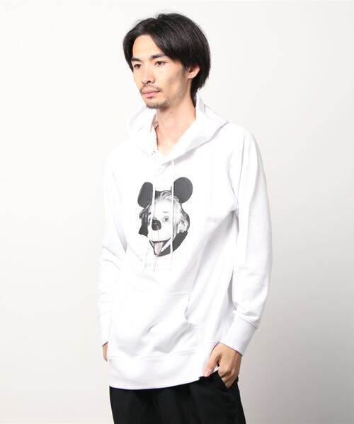 パーカー Kare/ME（カーミー）H MM パーカーオレンジプリント レディース メンズ Kare/ME（カーミー）の「Kare/ME（カーミー）H MM パーカー