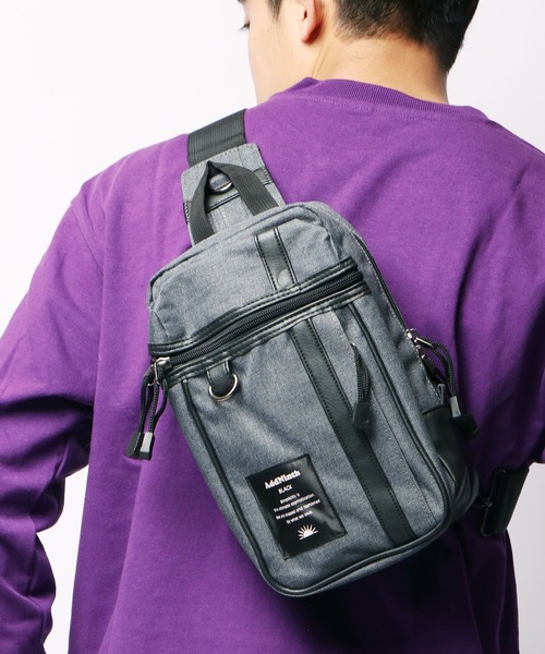 セール Ree Mee ボディバッグ 両開き Wファスナー ショルダーバッグ 縦型 ウエストバッグ Dカン付き スクエアショルダー ボディバッグ ウエストポーチ Ree Mee リーアンドミー のファッション通販 Zozotown