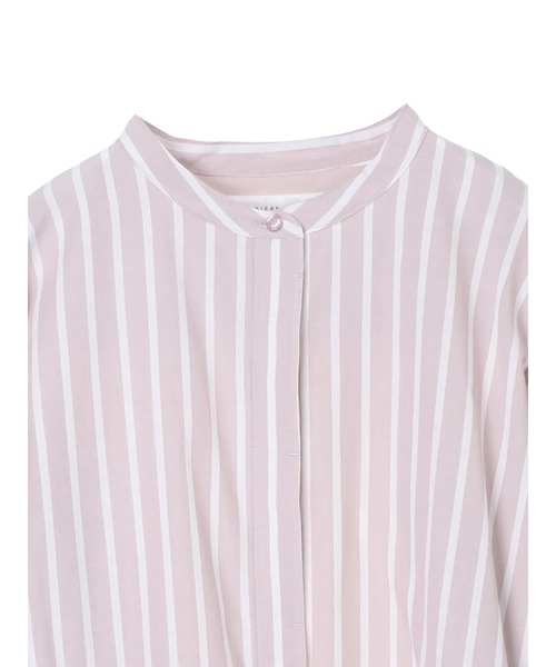 AMERICAN HOLIC（アメリカンホリック）の「スタンドカラー比翼シャツチュニック　＊●（シャツ/ブラウス・レディース・オフホワイト/ピンク/ベージュ/ストライプ/チェック・FREE）」の12枚目の写真