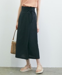 VIS | 【WEB限定】リネンライクサイドリボンラップスカート(スカート)