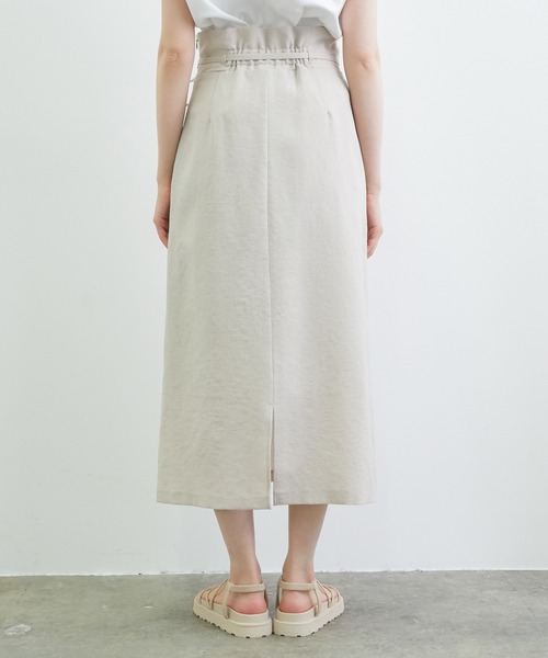 VIS（ビス）の「【WEB限定】リネンライクサイドリボンラップスカート（スカート・レディース・ブラック/ベージュ/キナリ・S/M）」の17枚目の写真