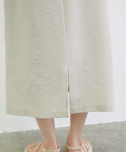VIS（ビス）の「【WEB限定】リネンライクサイドリボンラップスカート（スカート・レディース・ブラック/ベージュ/キナリ・S/M）」の20枚目の写真