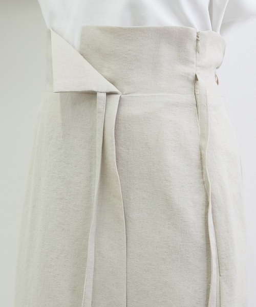 VIS（ビス）の「【WEB限定】リネンライクサイドリボンラップスカート（スカート・レディース・ブラック/ベージュ/キナリ・S/M）」の15枚目の写真
