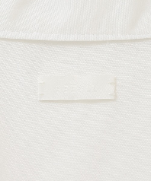 SEEALL（シーオール）の「【SEEALL/シーオール】別注Vレースシャツ◆（シャツ/ブラウス・レディース・ホワイト/カーキ・FREE）」の14枚目の写真