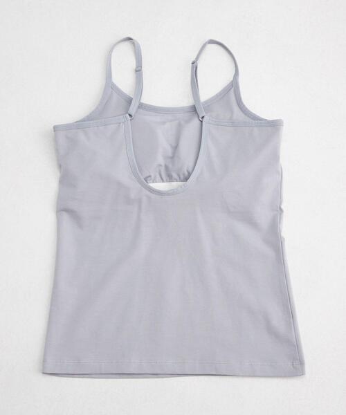 green label relaxing（グリーンレーベルリラクシング）の「FFC シアー ワイド プルオーバー ＆ カップ キャミ セット（Tシャツ/カットソー・レディース・ライトグレー/ブラック/オリーブ・FREE）」の11枚目の写真