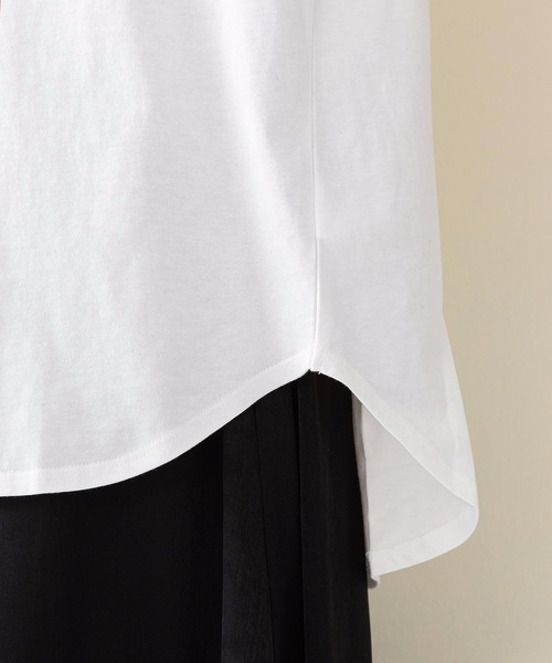 LB/S (エルビーエス)の「【C-17】ポケット付きビッグシルエット(ルーズフィット)ラウンド型Tシャツ(Tシャツ/カットソー・レディース・ブラック/グレー/ホワイト/ピンク・LARGE/MEDIUM)」の5枚目の写真